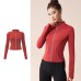 Reflective Night Running Jacket Women Windproof Sport Coat